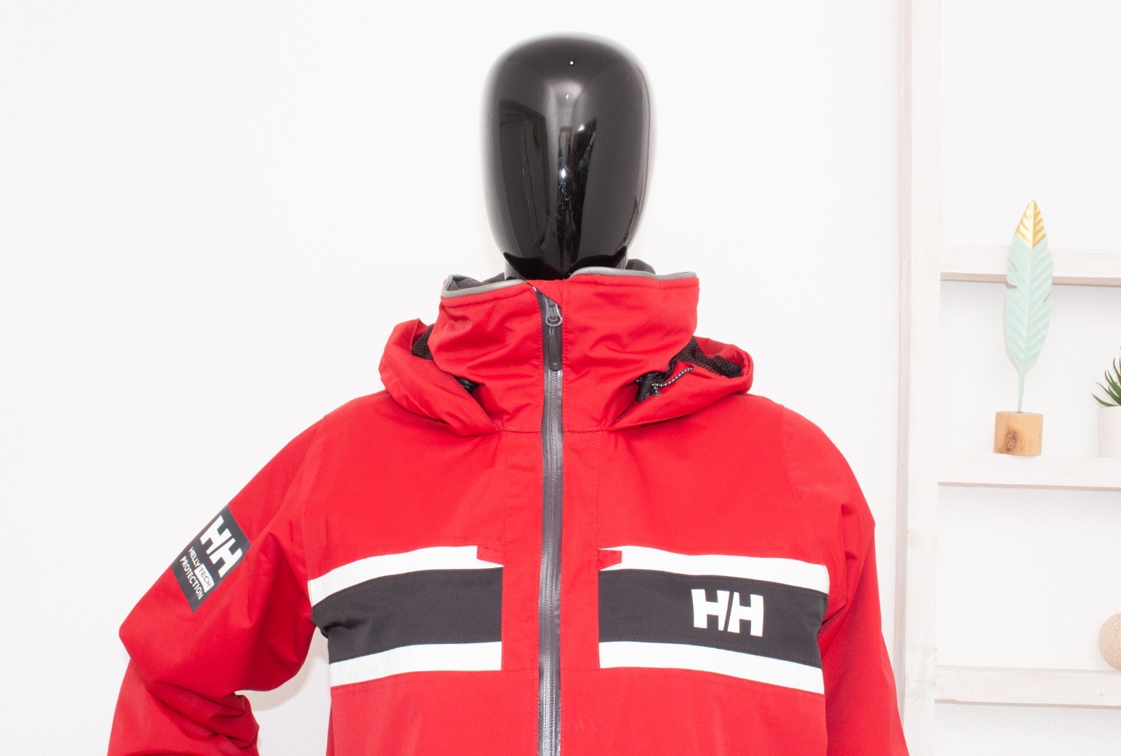 Helly Hansen Jacket Red Hooded Sailing HELLYTECH … - image 2