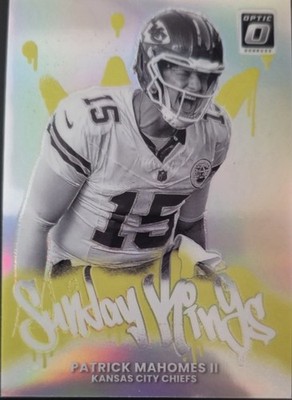2025 Panini Donruss Optic - Sunday Kings Patrick Mahomes II #2 chaser packs