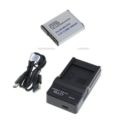 Akku und USB Ladegerät für Sony Cybershot DSC-H50 DSC-H55 DSC-H90 NP-BG1