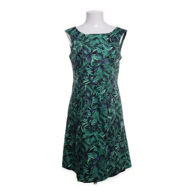 Laura Clement, Kleid, Größe: 38, Schwarz/Grün/Mehrfarbig #U0G
