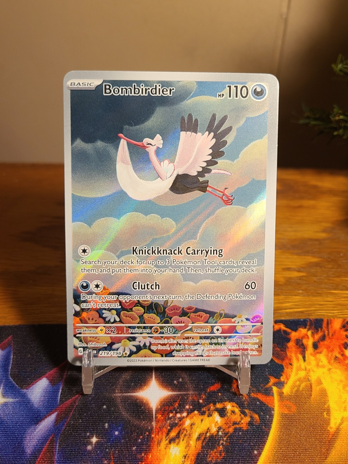Bombirdier 219/198 Scarlet & Violet Illustration Rare Holo Pokemon Card NM