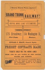Grand Trunk Railway Royal Mail Steamers Unite...