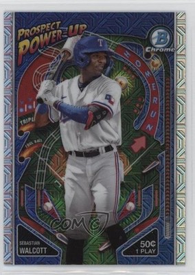 2024 Bowman Mega Box Chrome Prospect Power-Up Sebastian Walcott #PP-20 0j07