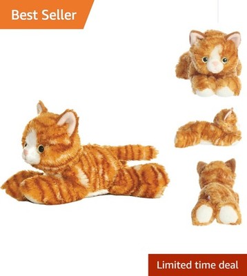 Molly Flopsie 8-Inch Plush Cat - Floppy & Soft Stuffed Animal for Every Occasion