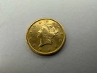 $1 UNITED STATES LIBERTY HEAD GOLD COIN TYPE 1 (DAMAGED) -B75