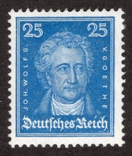 GERMANY SC-358, 1926 VF MNH** 25pf, Goethe, scv $34.00  *Bay Stamps*