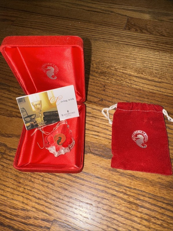 Waterford Christmas Ornament Crystal with Box