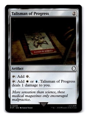Talisman of Progress 249 Universes Beyond: Fallout Magic: The Gathering NM