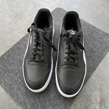 PUMA Shuffle Sneaker Black White Team Gold 45...
