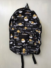 Mochila de viaje para computadora portátil Loungefly edición limitada impresión editorial Gudetama de 17"