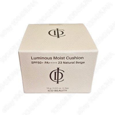 INCELLDERM ICD Beauty Luminous Moist Cushion & Refill SPF 50 2