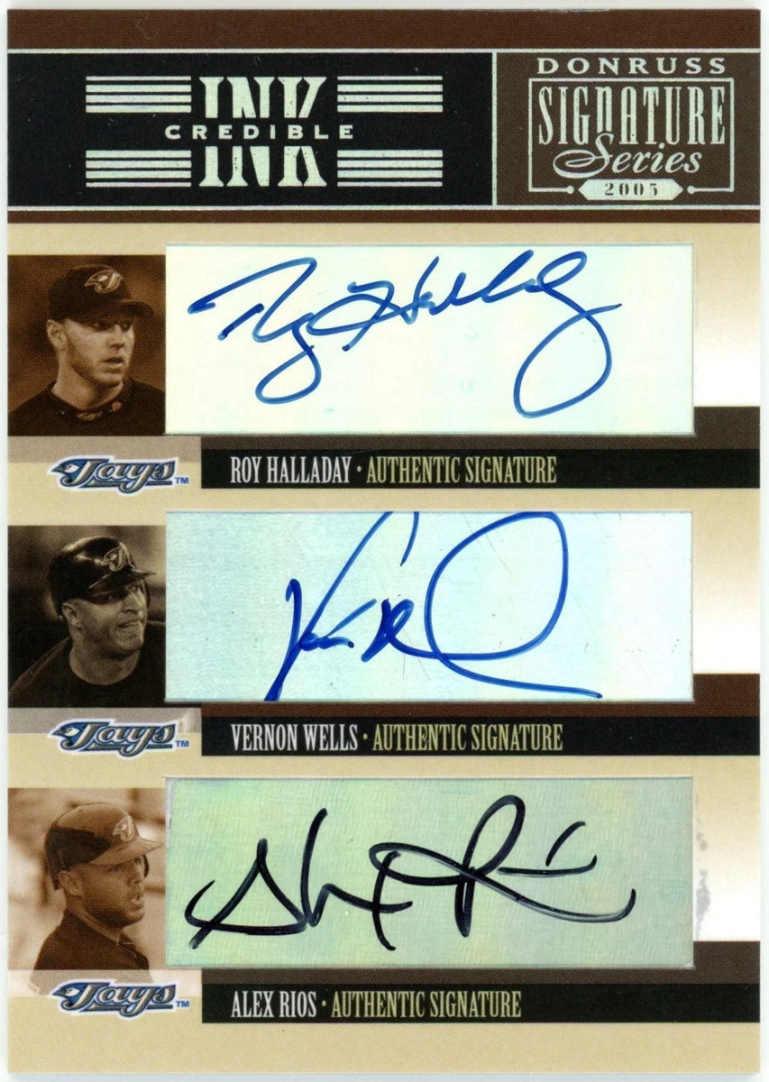 Roy Halladay Autographed Baseball Sports Trading Cards