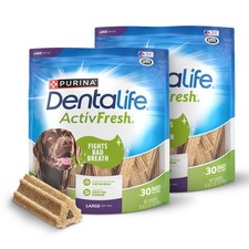 DentaLife ActivFresh Large Dog Dental Chews, Chicken, 60 Total Chews