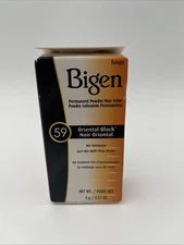 Bigen 59 - Permanent Powder Hair Color Oriental Black 0.21oz