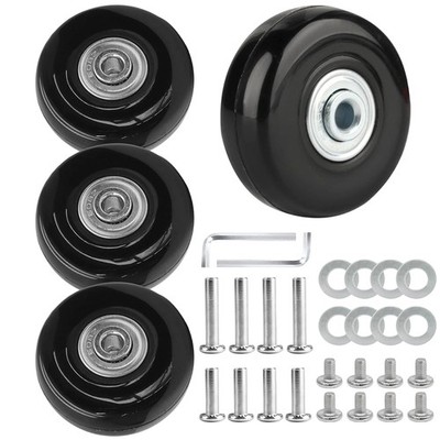 Koffer Rollen Ersatz Set 4-teilig 50x18mm Gepäck Rollschuh Ersatzteile Räder Kit