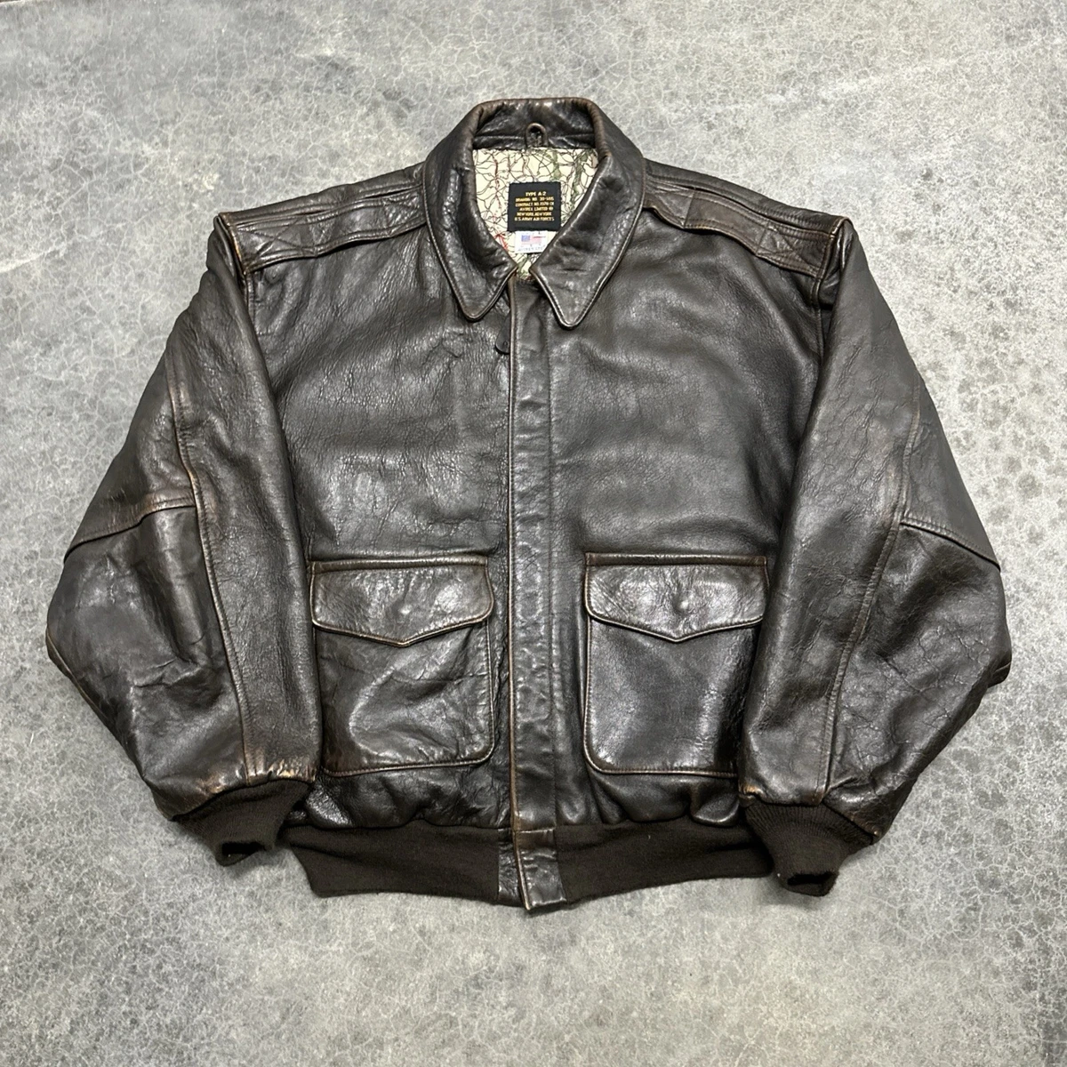 avirex leather flight jacket products for sale | eBay