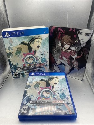 ANONYMOUS CODE, SteelBook, Launch Edition, PS4, Tested Rare