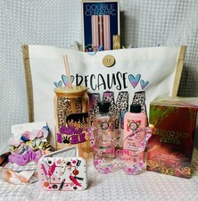 Deluxe Mother  s Day pamper gift bag set with perfume-tote bag-hair accessories
