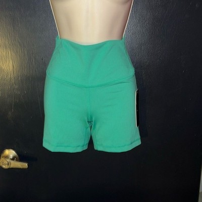 NWT. Yogalicious, green bike shorts. Sz S. athleisure, athletic, sportswear