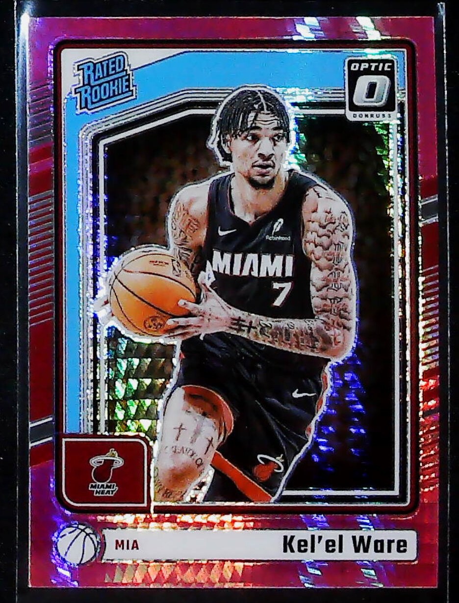 2024-25 Donruss Optic Kel'el Ware Hyper Pink #280 Miami Heat