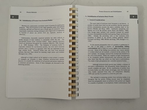Excellent Protein Methods 2nd edition comb binding by Bollag, Daniel M - Picture 9 of 17