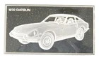 Franklin Mint Classic 1970 Datsun 240Z .925 Sterling Silver Car Art Bar Bullion