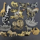 Lot 15 Vintage Now SAFARI Collection BROOCH Enamel Costume Jewelry