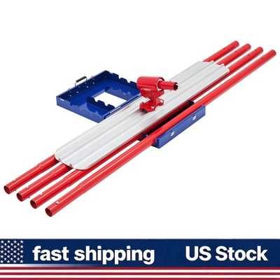 #ad #ad Concrete Finishing Bull Float 36 48quot; x 8quot; Aluminum Alloy 4 Handles Case Adjustab $136.31