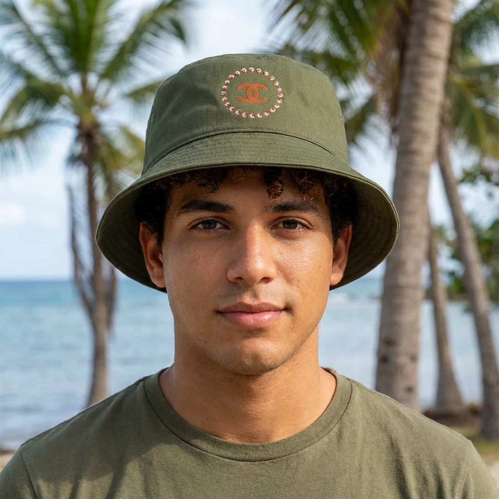 Luxury Limitid Edition MILAN Bucket Hat | Embroidered Monogram