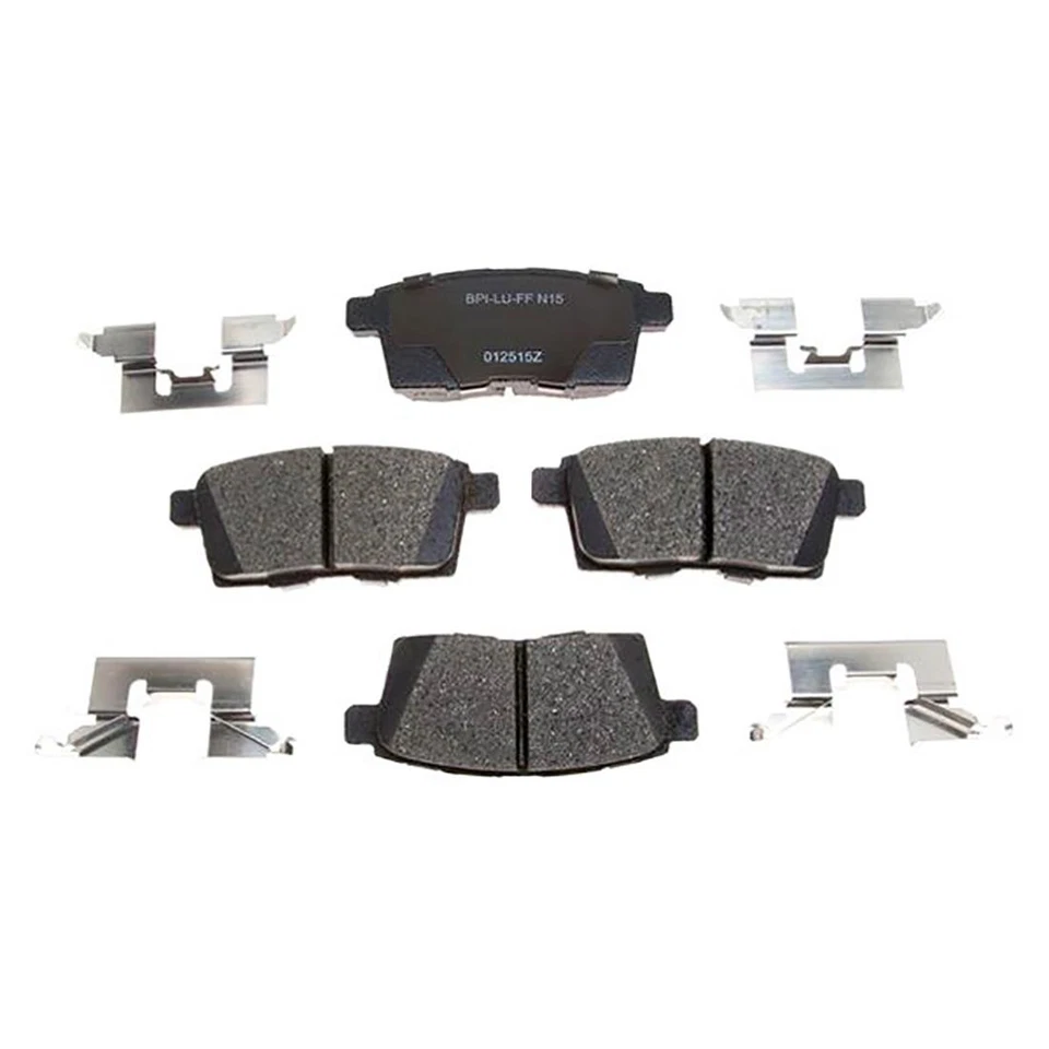 Rear Brake Rotors + Ceramic Brake Pads & Hardware For 2007-2010 Ford Edge - Image 2 of 4