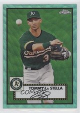 2021 Topps Chrome Platinum Anniversary Aqua Wave Refractor Tommy La Stella 0xr2