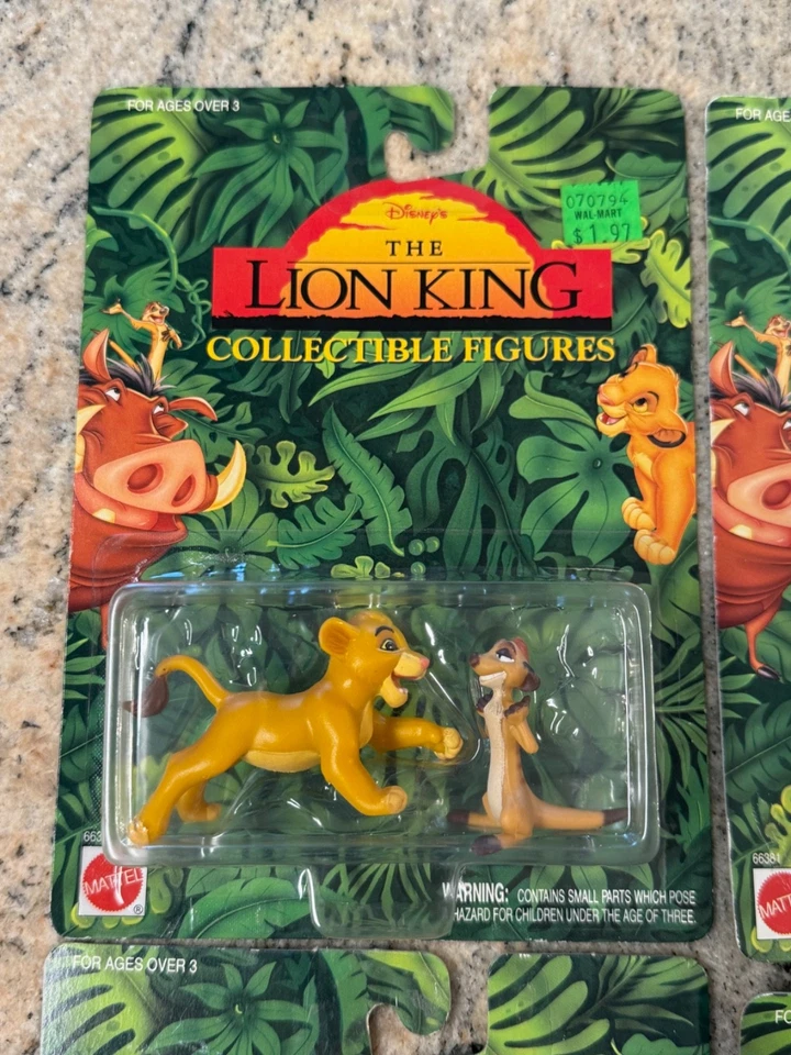 Set of 6 Mattel The Lion King Figures Simba, Timon, Rafiki, Pumbaa, Nala, Mufasa - Image 2 of 4