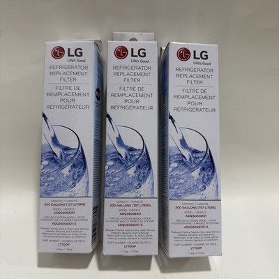 3 Pack Genuine LG LT700P PC PCS Water Filter Replacement NSF ADQ360061 . NEW