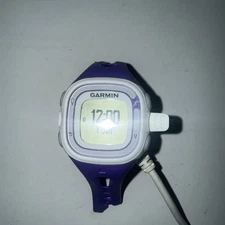 FORERUNNER 10 GPS DIGITAL WRIST WATCH WHITE / PURPLE EUC W/power Cord