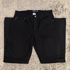 NWOT NEVER WORN CHAPS Men  s Black Five Pocket Pants 33x32