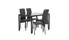 4 Seater Dining Table Chairs Argos Home Lido Ex Display Boxed Silver Bolts