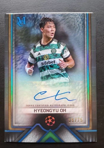 2023-24 Topps Museum Collection UEFA Hyeongyu Oh Archival Sapphire Auto 39/75