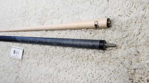 K2 Pool Cue KLCGY Grey w/ Leather Wrap Play Cue w/ Low Deflection 12.5MM Shaft - Picture 5 of 6