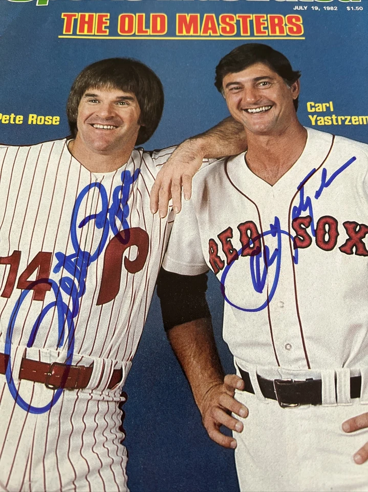 Rose & Yastrzemski Signed Sports Illustrated Magazine NO Label PSA/DNA, (B119) - Image 2 of 3