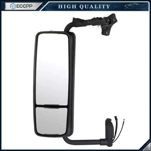 For 2004-2017 VOLVO VNL Truck Black Door Mirror Complete Left Driver Side