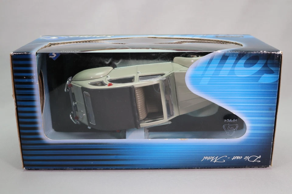 LJ735 SOLIDO PRESTIGE 8028-01 1/18 1/18 Voiture Citroen 2CV 1966 gris - Photo 3/4