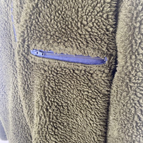 Vintage LL Bean Herren grün in den USA hergestellt Fleece Reißverschluss vorne Jacke Größe XL - Bild 4 von 9