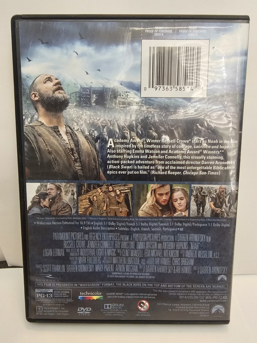 Noah (DVD, 2014) Russell Crowe 97363585145| eBay