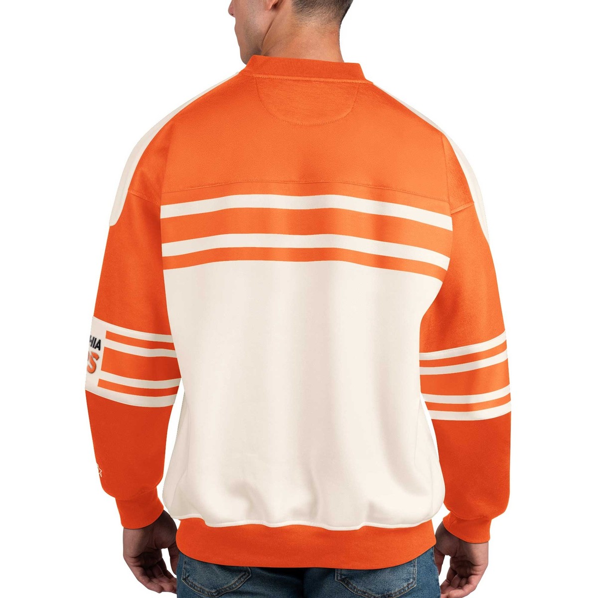 売れ筋商品|||スターター パーカー・スウェットシャツ アウター レディース Men's White Philadelphia Flyers Defense Fleece Crewneck Pullover Sweatshirt White Men's Starter White Philadelphia Flyers Defense Fleece