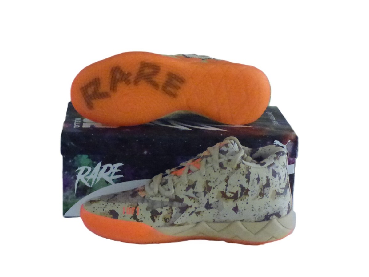 Like new-Puma MB.01 Digital Sneakers  in Pale Khaki and Ultra Orange. 8.5 The PUMA MB.01  main image 4