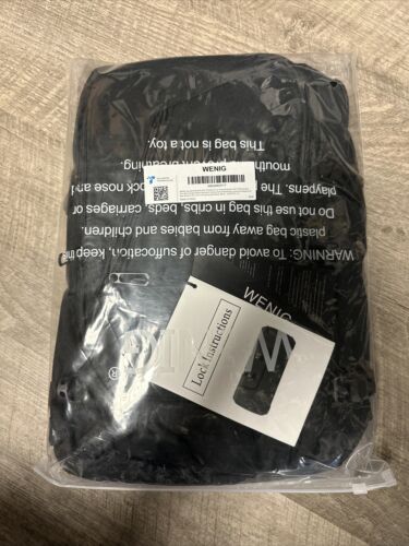 Mochila de viaje de negocios antirrobo, puerto de carga USB, negra - ¡NUEVA!