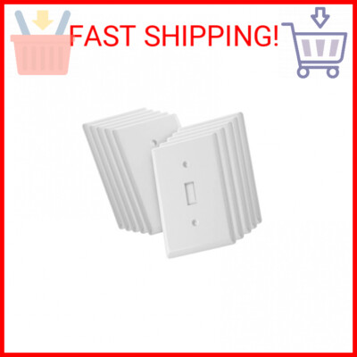Bates- Light Switch Cover, Switch Plate Covers, Pack of 10, Single Light Switch
