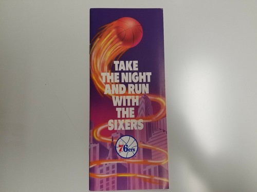 Philadelphia 76ers 1989/90 NBA Basketball Ticket Brochure with Schedule - Picture 1 of 2