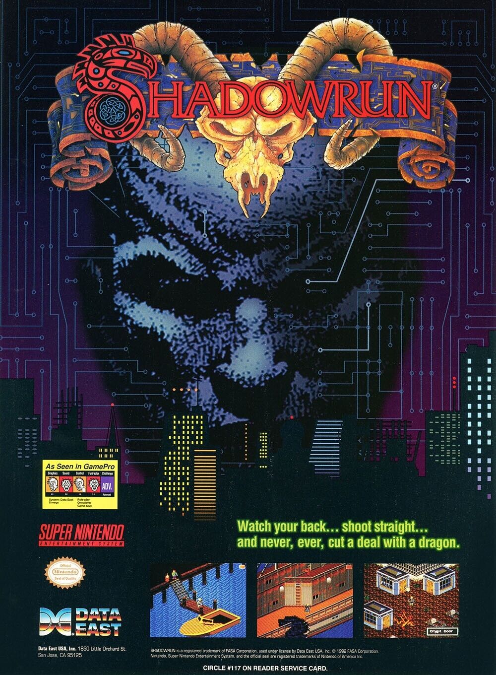 Shadowrun [SNES] [Super Nintendo] [1993] [Complete!] on eBid United States