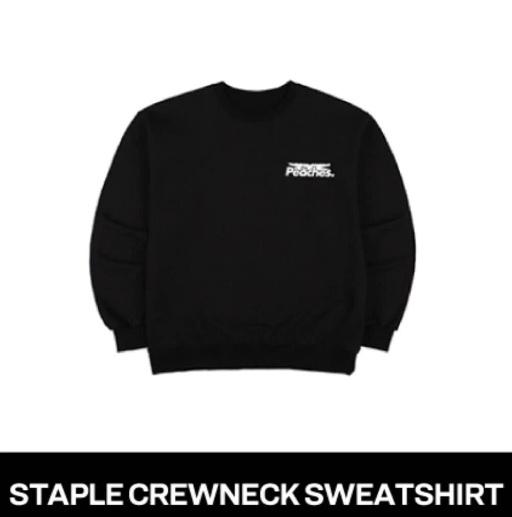 LE SSERAFIM x Peaches Staple Crewneck Sweatshirt 2024 POP-UP in  
